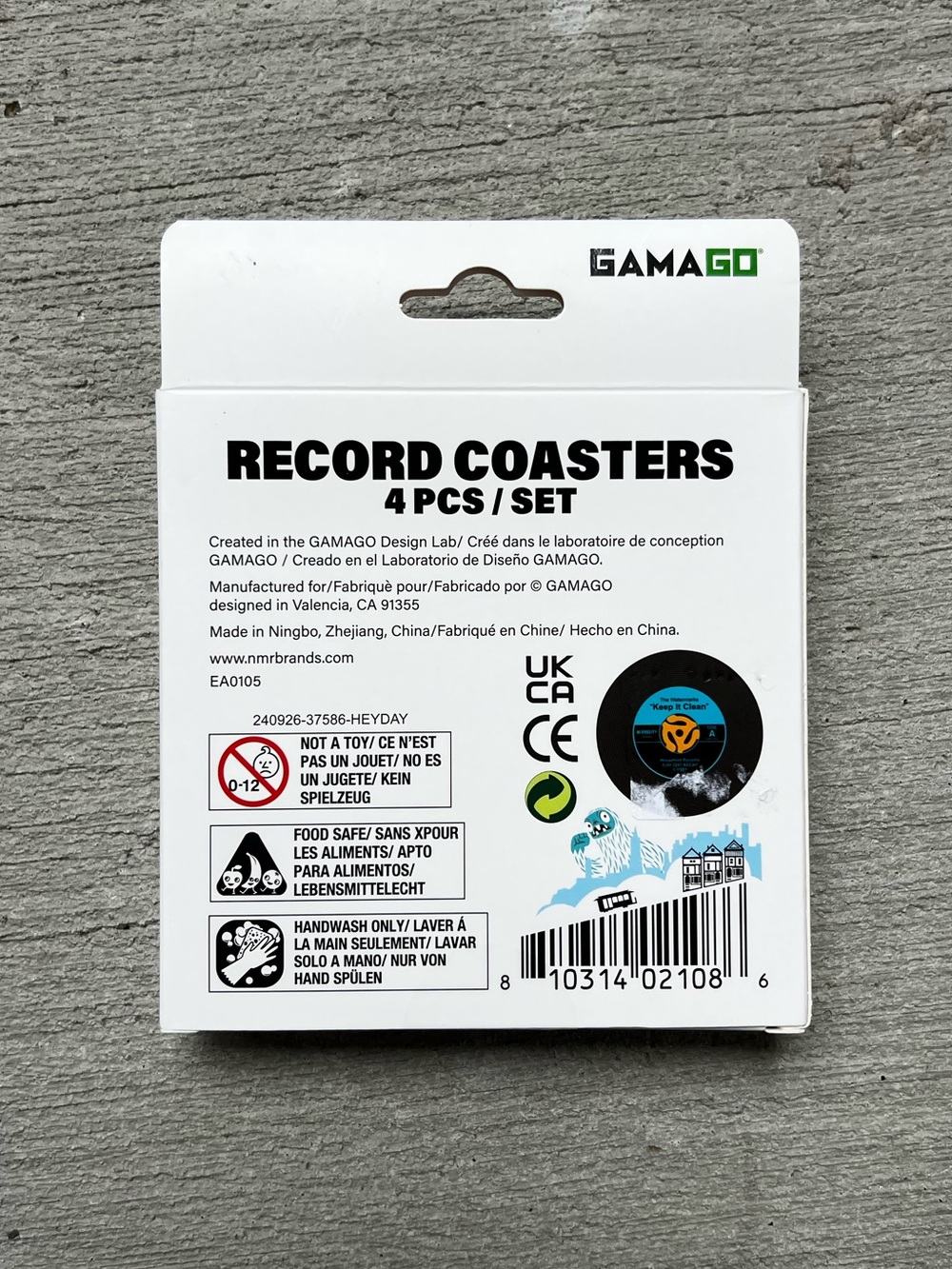 Vinyl Turntable Coaster Set - Picture 2 of 2